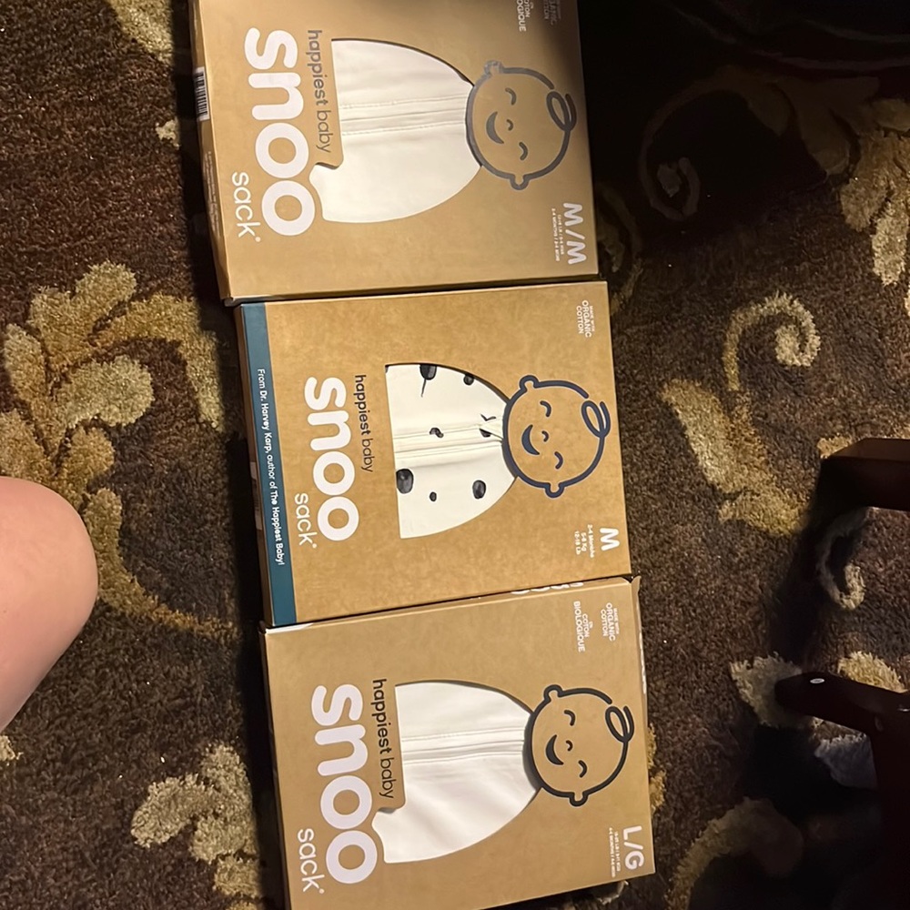 3 brand new snoo sleep sacks